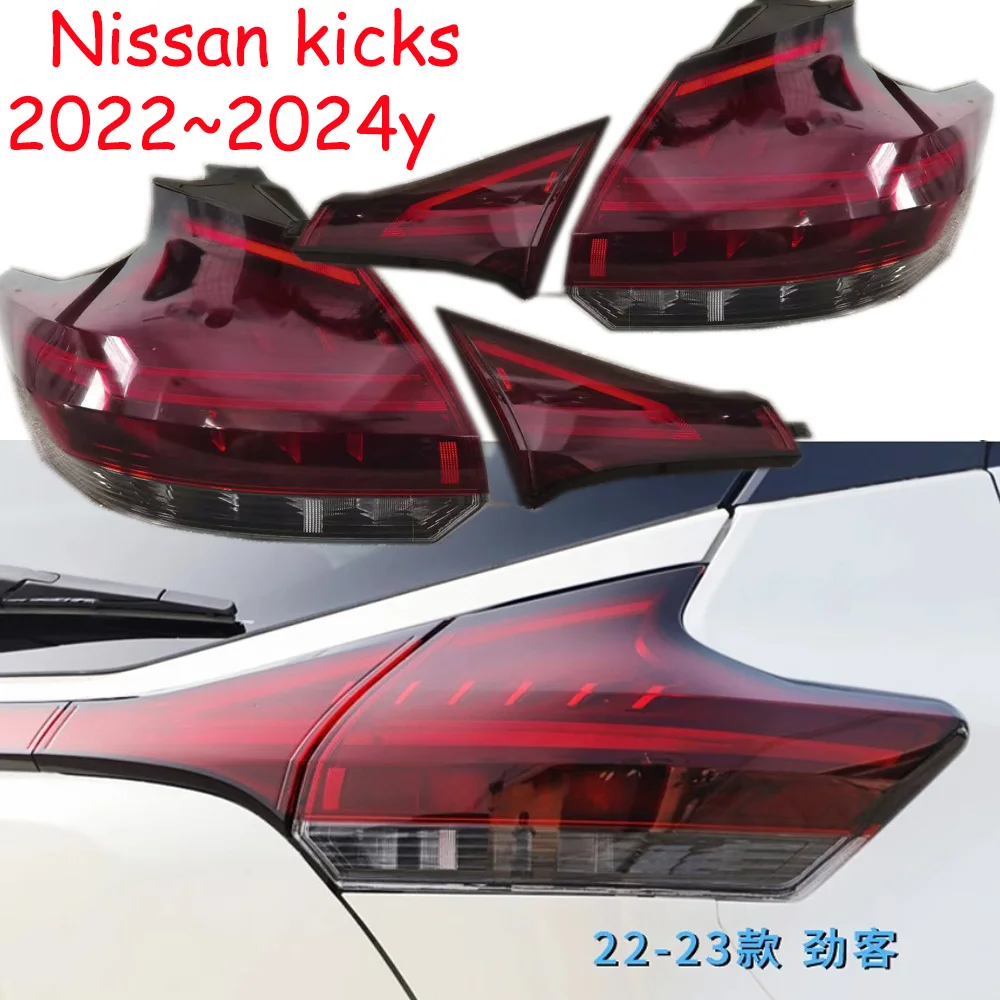 

1pcs car accessories bumper tail light for Nissan Kicks taillight LED Reflector 2023~2024y Taillamp for Nissan Kicks fog lamp