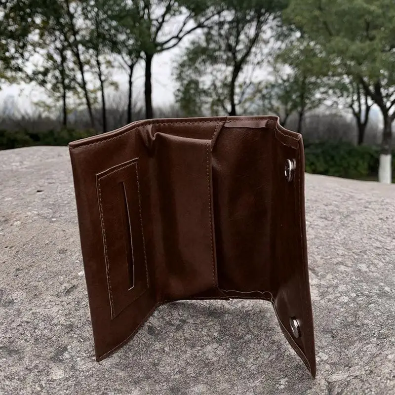 Tragbare Kunstleder Tasche für Fall Rolling Rohr Lagerung Tasche mit Reißverschluss Zigarette Kraut Rauchen Papier Wal B95B