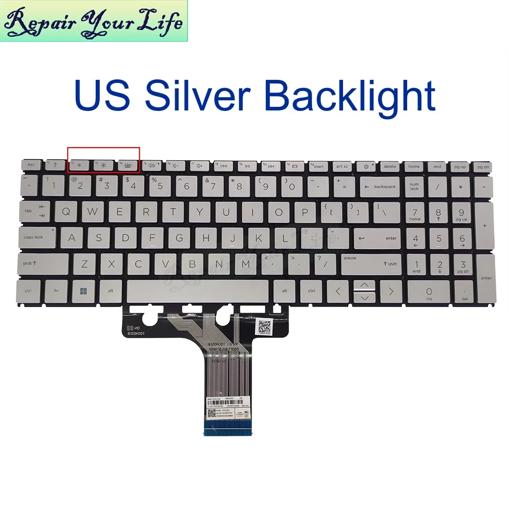 US Arabic Backlit Keyboard for HP 15-EG 15M-EG 17-CN 17-CP 17T-CN CN1000 17Z-CP cp0035cl Laptop Keyboards English M46255 N32715