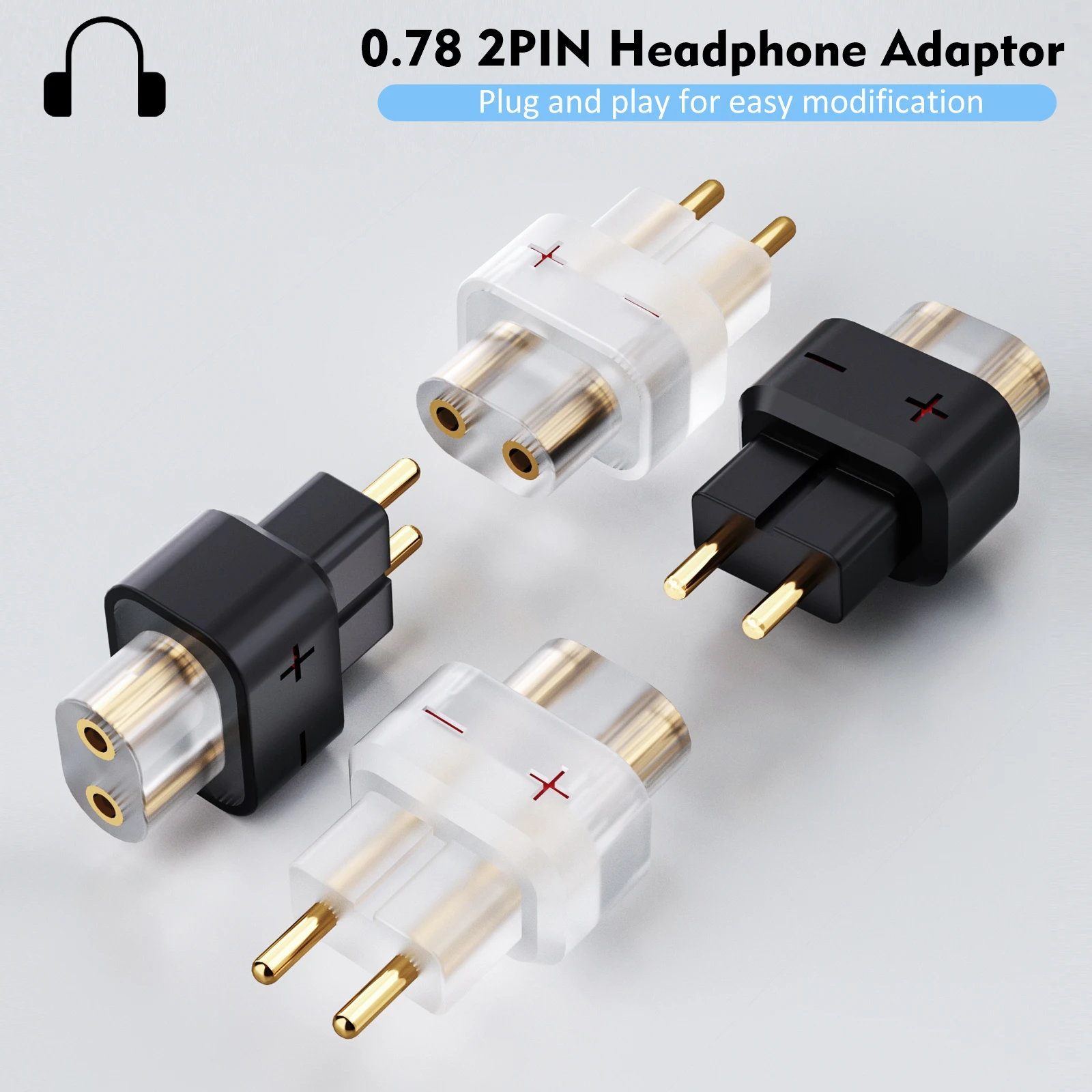 HIFI QDC Female 0.78 2 Pin Male Earphone Adapter to Earsets for SHUOER CONDUCTOR/SINGER/SOLOIST/EJ07/TAPE PRO/SHOZY