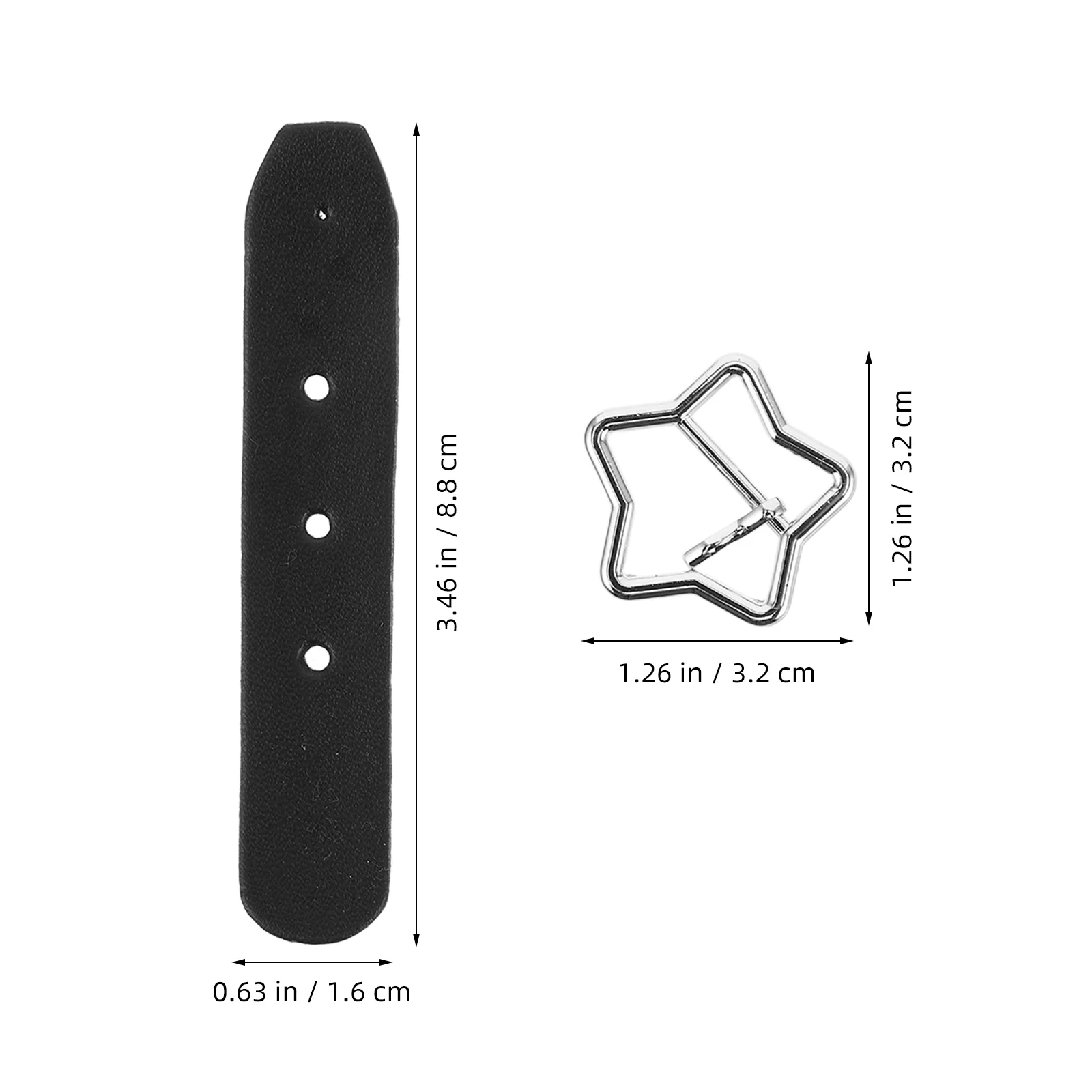 10 szt. Ozdoby do butów w kształcie pięcioramiennej gwiazdy, zestaw sztucznych klamer do butów, modne akcesoria DIY