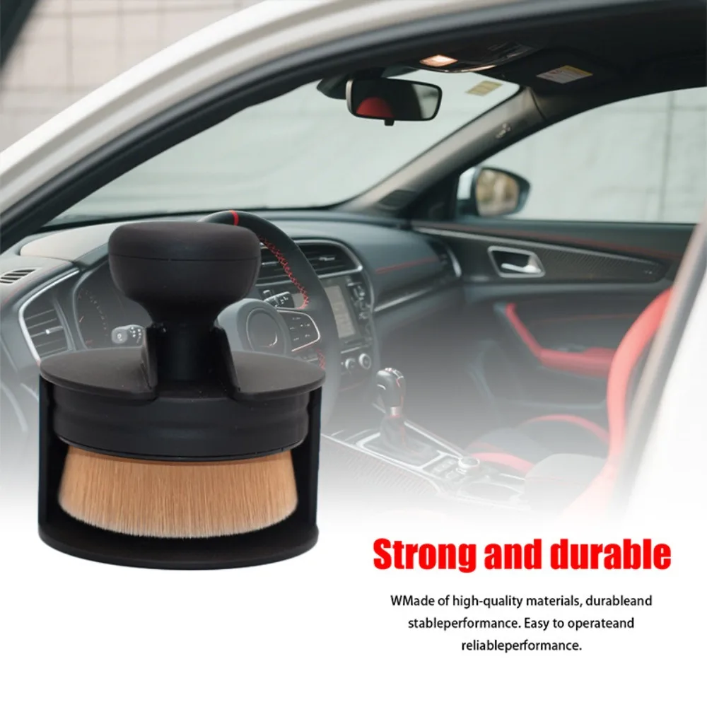 New Shine Applicator Vegan Tire Shine With Stand For Auto Detailing Cleaning Service Dust Removal Brushes Car Cleaning Brush