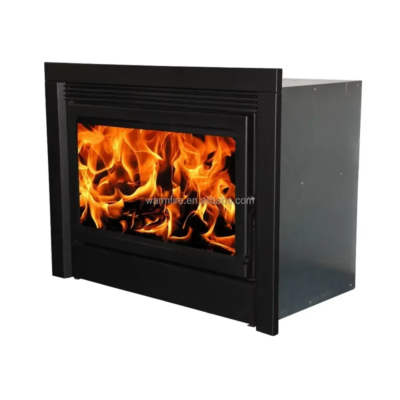 Big Power Indoor Insert Wood Long Burning Fireplace with Fans Wood Stove