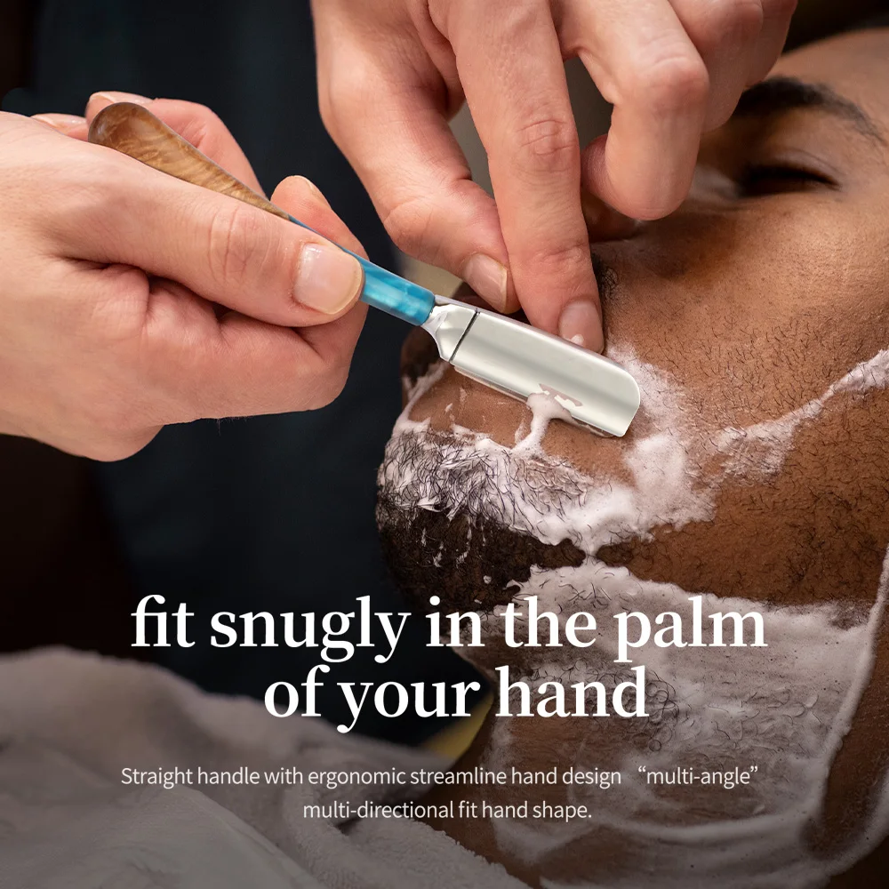 ماكينة حلاقة احترافية للرجال، ماكينة حلاقة كلاسيكية للحلاقة القريبة وتقليم الشعر - ماكينة حلاقة يدوية عالية الجودة لتصفيف اللحية للرجال، هدية عيد الأب، هدية عيد الهالوين وعيد الميلاد