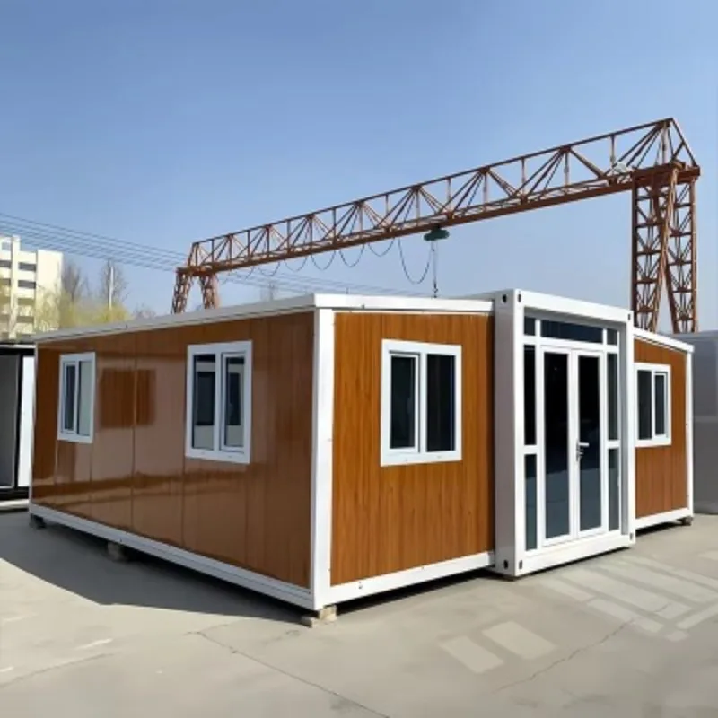 Customized Expandable Folding Container House with Windows Portable Prefab Home for Natural Light
