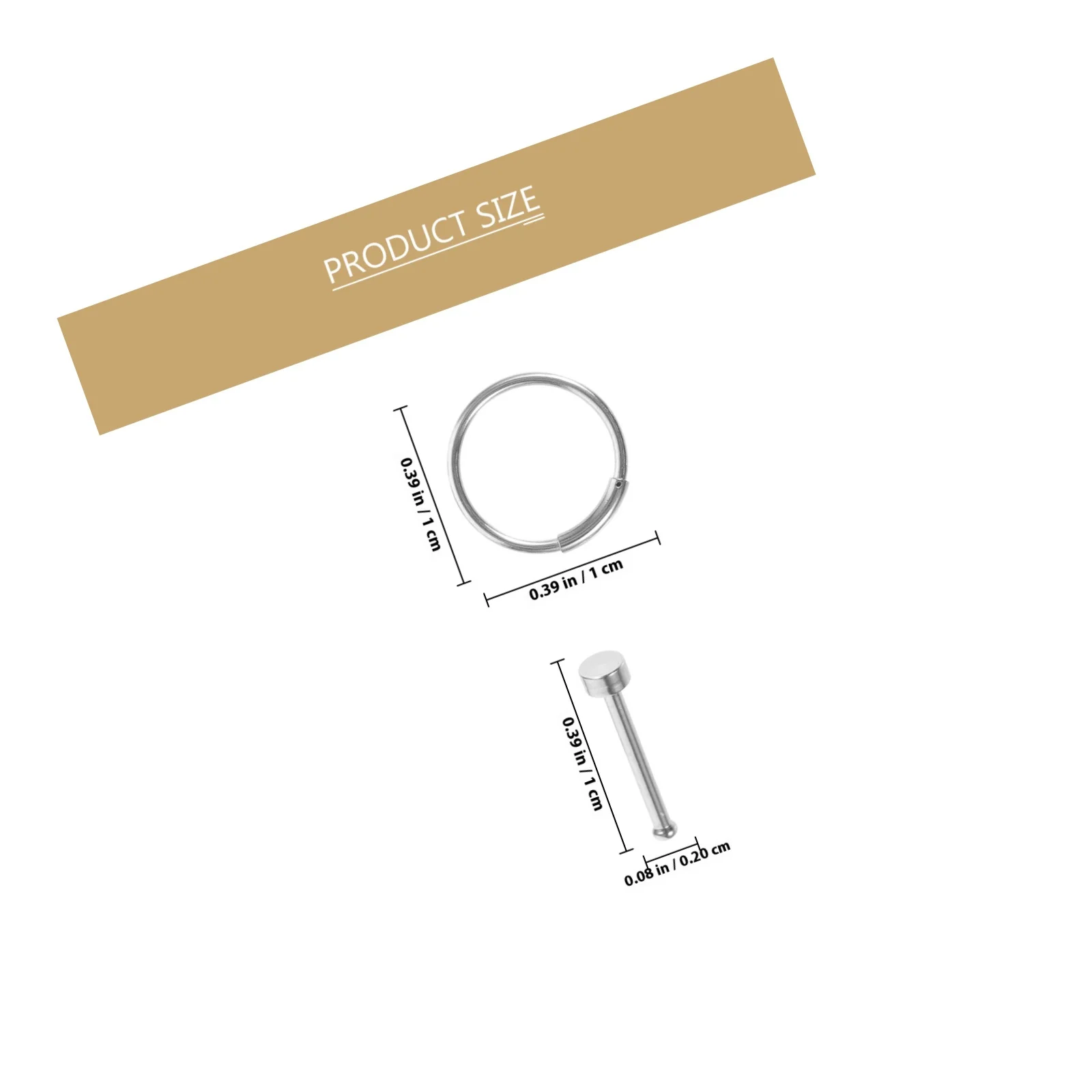 21 قطعة مجموعة حلقات الأنف من الفولاذ المقاوم للصدأ حلقات الأنف للنساء مجوهرات ثقب الجسم تصميم فريد من نوعه ثقب الموضة