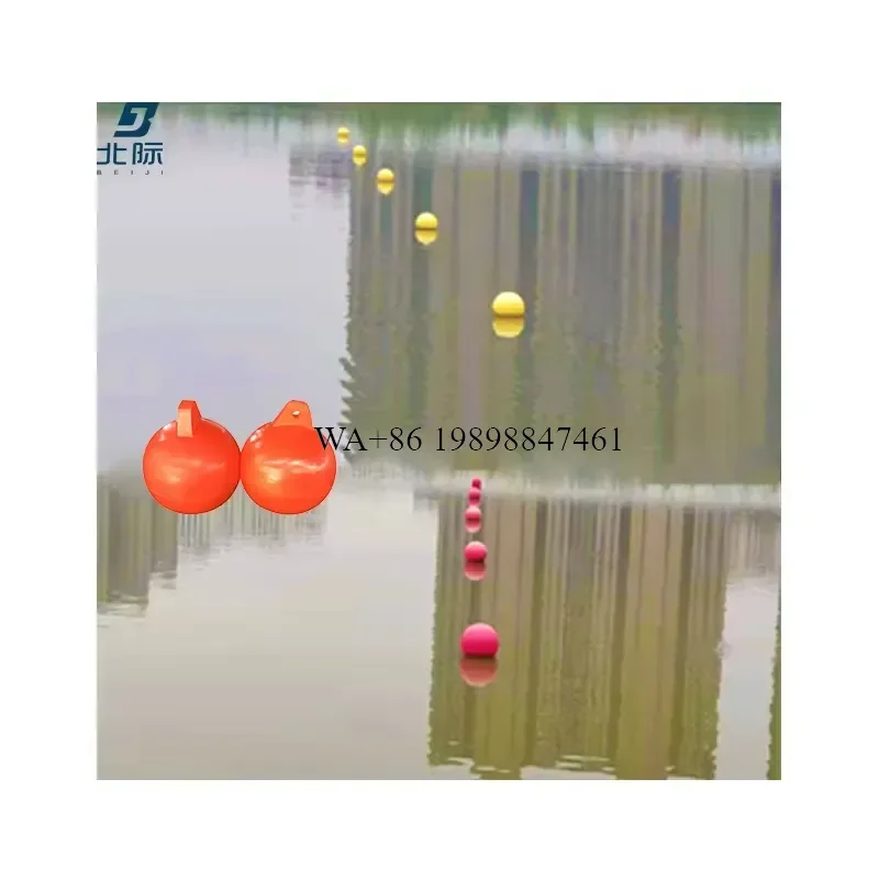 Wmwmnu Custom Plastic Float Ball Diameter 250MM Round Foam Buoys for Marine Waterways Marker Red Yellow Orange