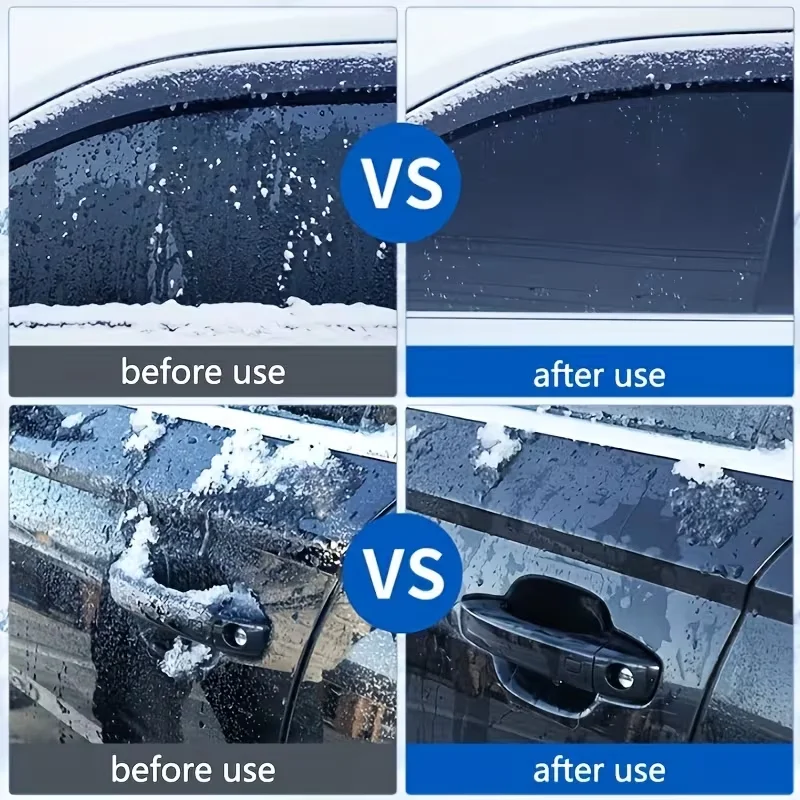 500ml Car Snow Melter Spray Quickly Melt Windshield Door Handles And Mirrors Snow Protection Vehicle Winter Care Easy Use Design