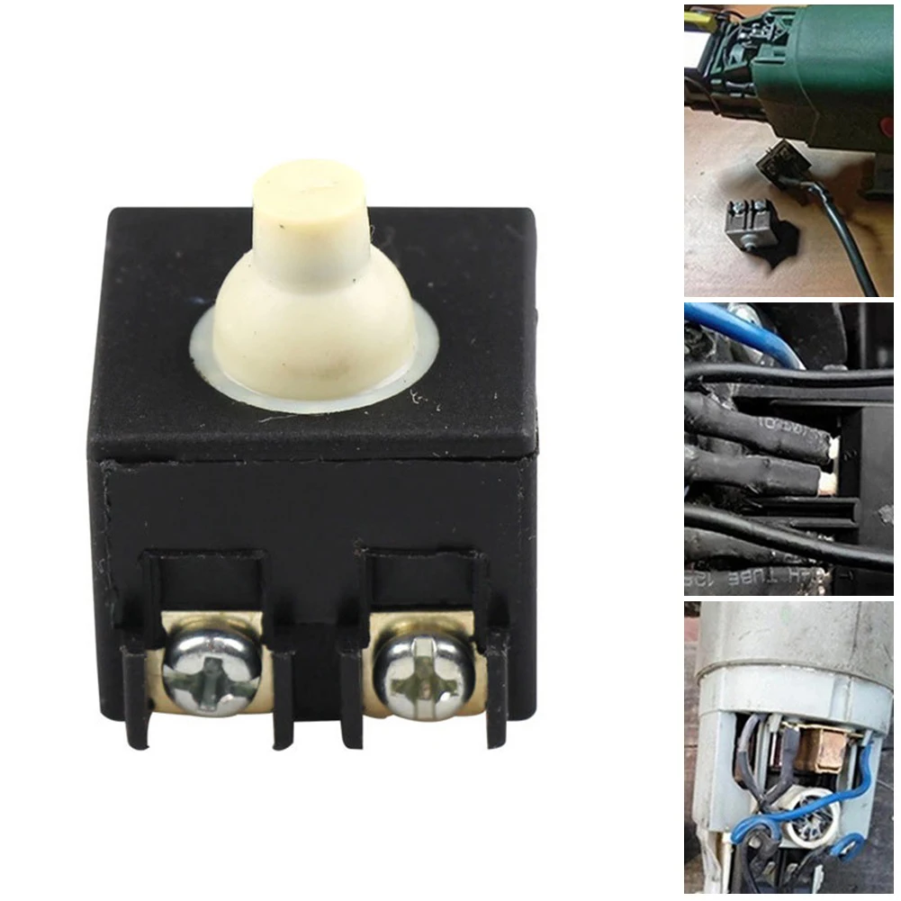 1pcs Angle Grinder Switch Angle Grinder Electric Grinder Push Button Switch FA2-6/2W 6-100 Switch Speed Control  2.5x2.5cm