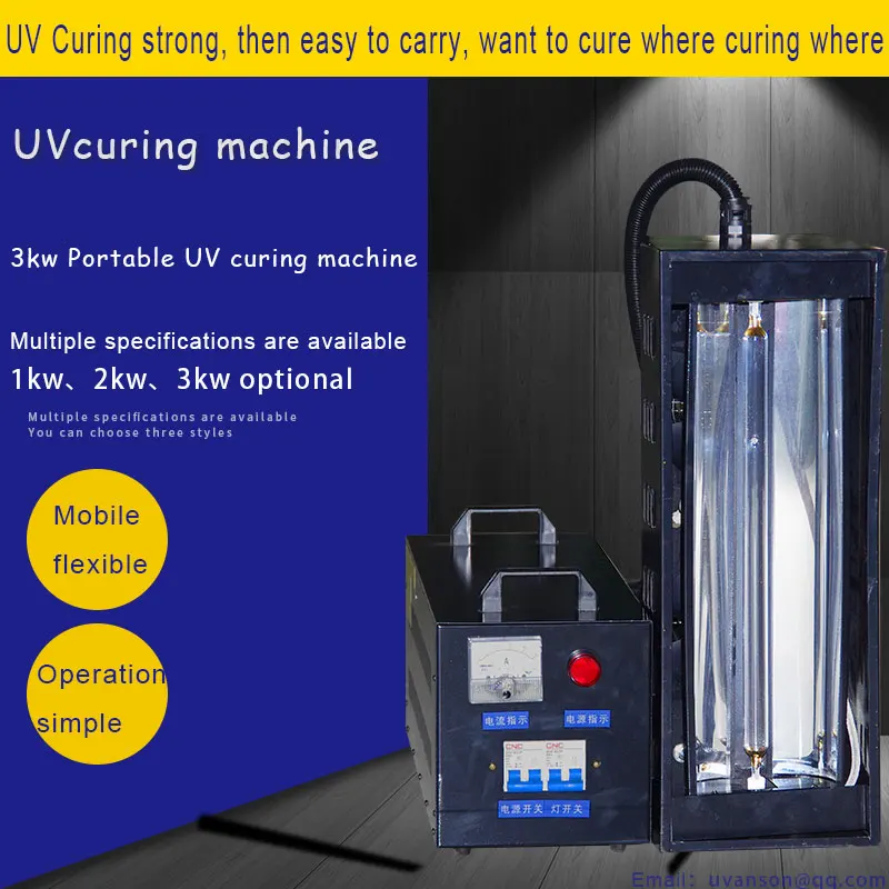 Tragbare hand gehaltene UV-Lampen härtung maschine UV-Lampen trocknungs geräte zum UV-Härten Trocknen Offsetdruck Tinte Kunststoff