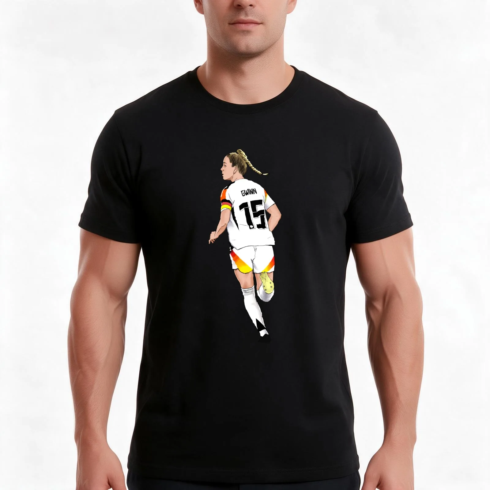 Giulia Gwinn T-Shirt Summer Casual Cotton Tee Oversized Streetwear Tops Vintage Graphic Print Loose Fit Short Sleeve
