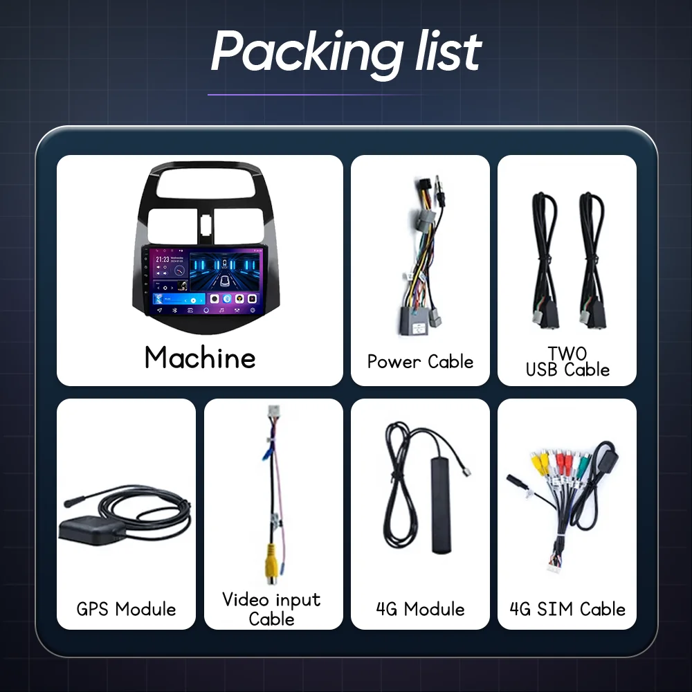 Android Auto DVD Radio Stereo Für Chevrolet Spark 2010 2011 2012 2013 2014 Auto Multimidia Player GPS Navigation 4G Carplay 2DIN