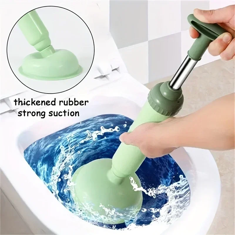 PVC Toilet Pipe Plunger Vacuum Suction Cups Multifunction High Pressure Pump Anti Clogging Bathroom Kitchen Sink Clean Supplies