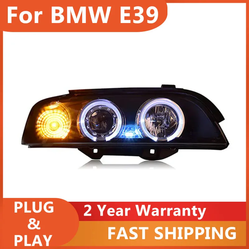

KOWELL Car Styling For BMW 5 Series E39 Headlights 1995-2003 E39 Head Lamp DRL Turn Signal Low High Beam Projector Lens