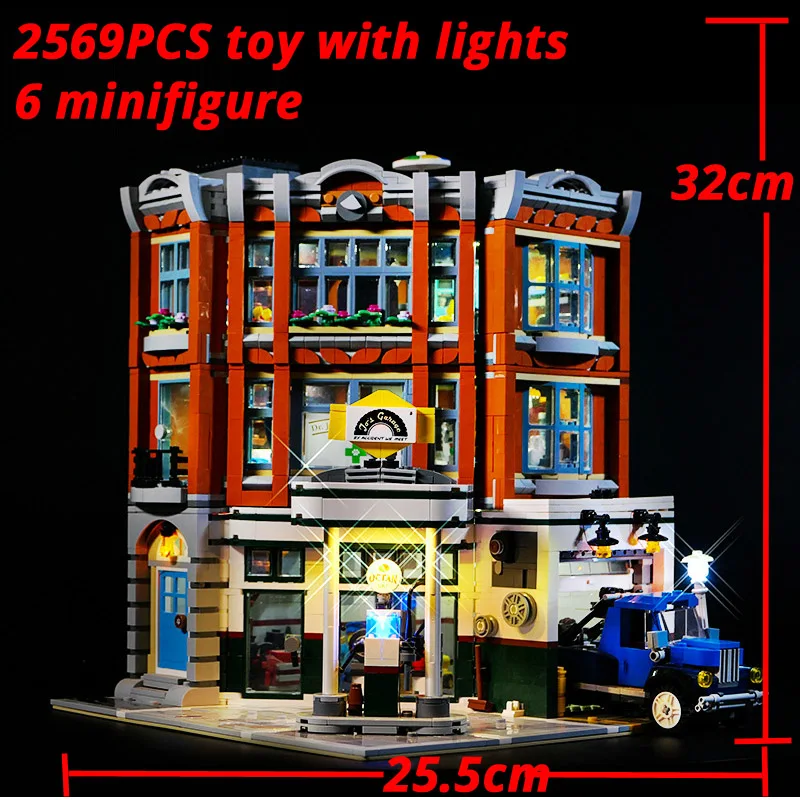 

LED Light Set For 10264 Corner Garage 15042 Building Blocks Christmas and birthday gifts