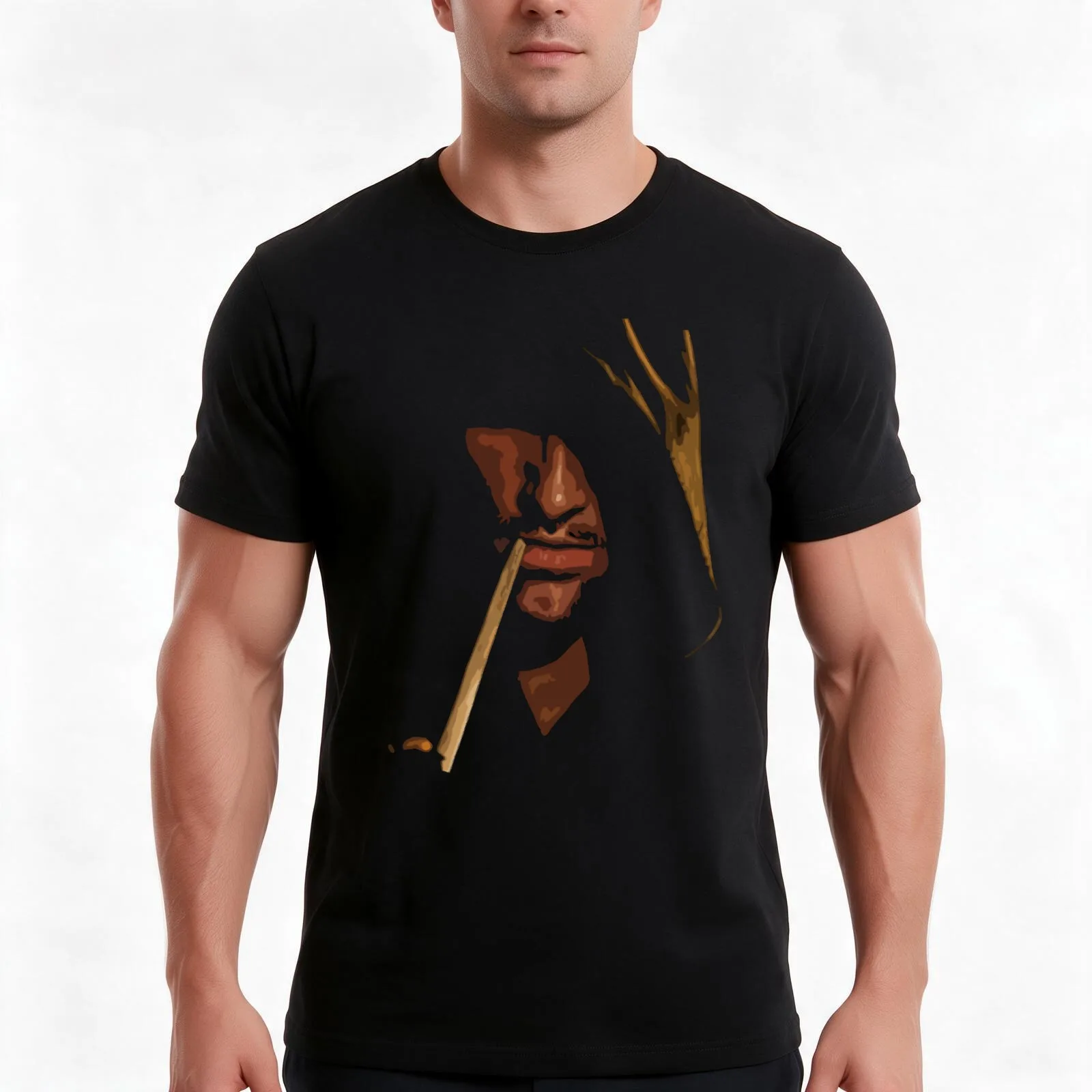 Painting Aragorn The Strider Funny Gifts T-Shirt, Summer Casual Cotton Tee, Oversized Streetwear Tops, Vintage Graphic Print