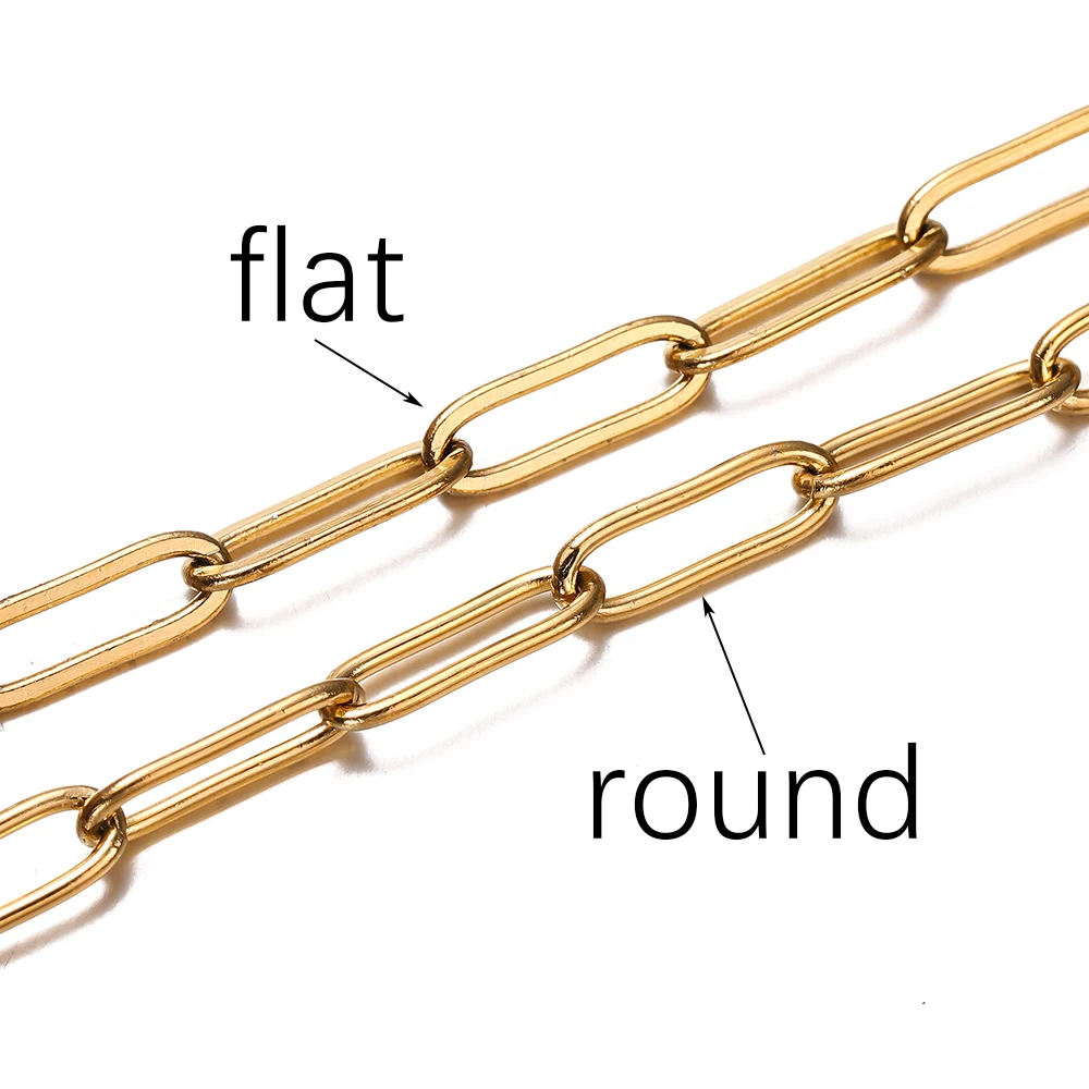1M 3/4mm roestvrijstalen ketting geen vervaging kabel gouden kettingen voor ketting armband enkelbandje DIY sieraden maken componenten groothandel