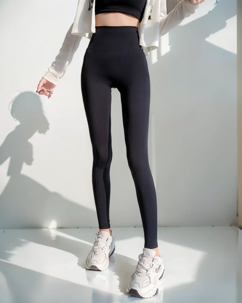 طماق السراويل النساء كبيرة الحجم تمارين بناء الجسم عالية المرونة Feminino الصوف استرخاء سمكا euramerican Bodytight Ol