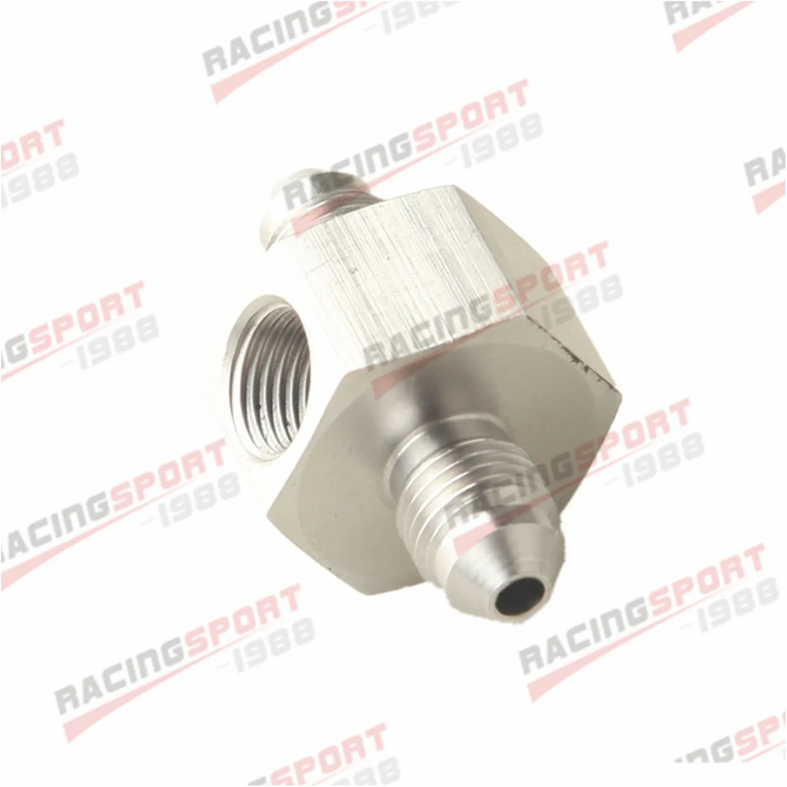 

Stainless Steel AN-3 AN3 Male - Male With Union 1/8" NPT Side Port Adapter