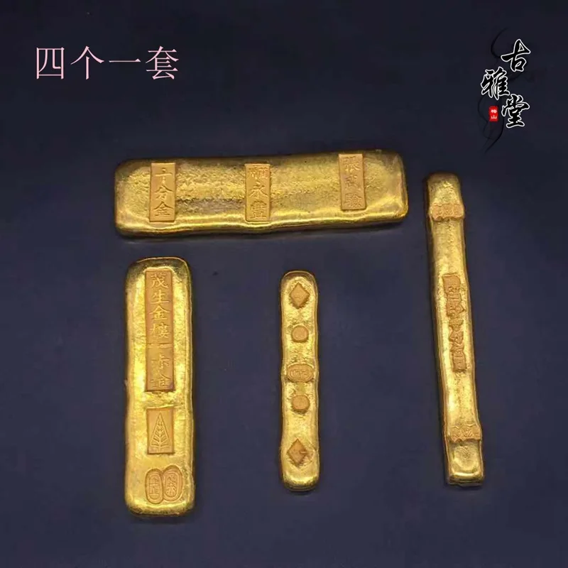 

Chen Erlang Gold Bar Jinmao Gold Ingot Small Gold Bar Pure Red Pure Gold Gold Ingot Very Gold Four Sets