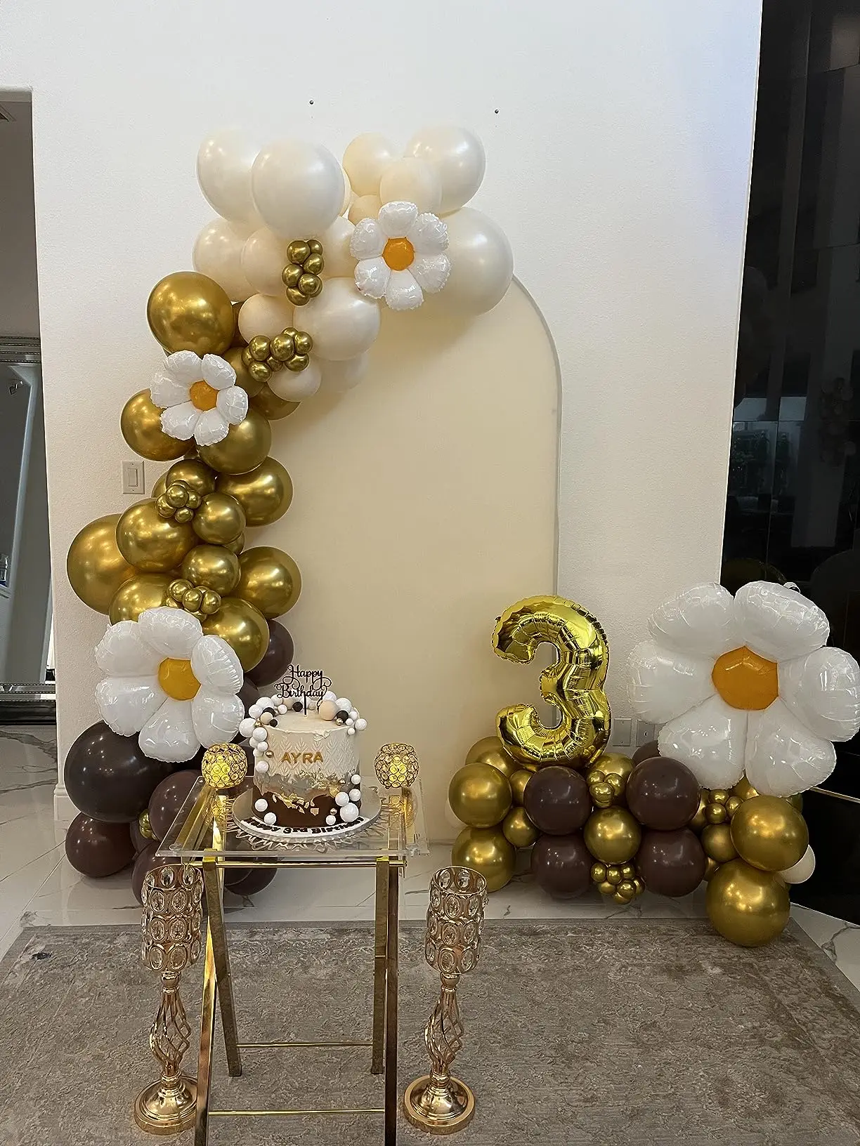 Mocsicka Cute Bee Birthday Party Arch Cover Backdrop Cartoon Honeybee Floral Honeycomb Rainbow Background Baby Show Photo Studio
