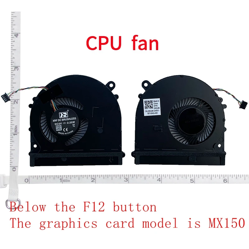 Immagine 5: Nuova ventola di raffreddamento GPU Cpu per Laptop per xiaomi TM1701 TM1707 171502 171501 181501-01 AD AL AQ AK MX250