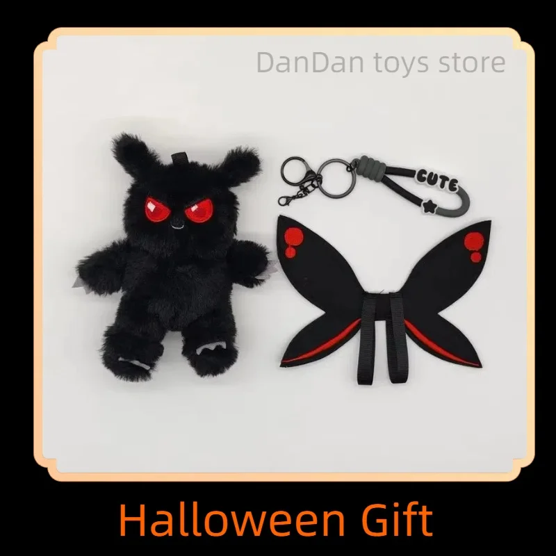 2024 Halloween Gift  Mothman Keychain Pendant Cartoon  Halloween Toy Gift Props Mothman Doll Birthday Christmas Gift