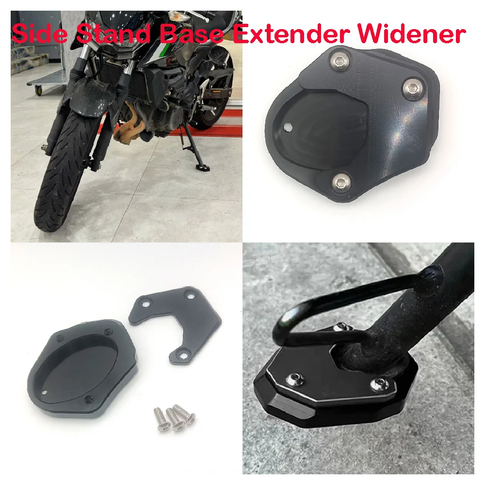 Fits for Kawasaki Ninja 500 SE Z500 ABS NINJ400 Z400 2018-2026 Motorcycle Side Stand Base Enlarger Extender Extension Widener