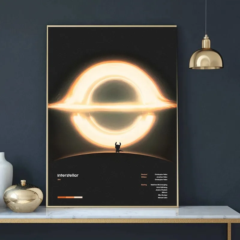 Space Movie Canvas Print Sci-Fi Film Poster Wall Art Living Room Bedroom Man Cave Decor Retro Vintage Galaxy Gift for Men Gift
