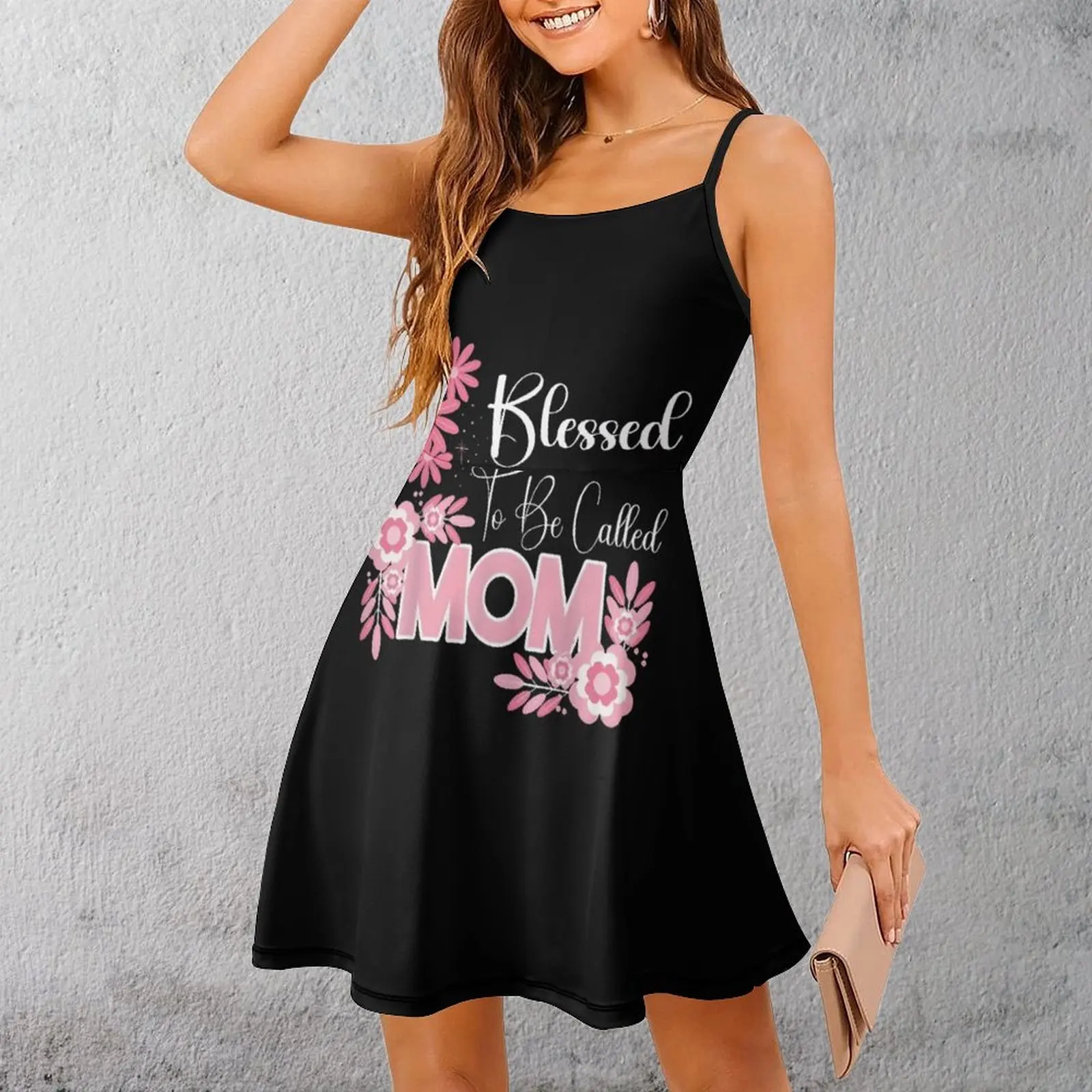 

Экзотическая женская одежда, платья, благословеная мама, женское платье на бретельках с цветочным рисунком, классические каникулы, забавная новинка