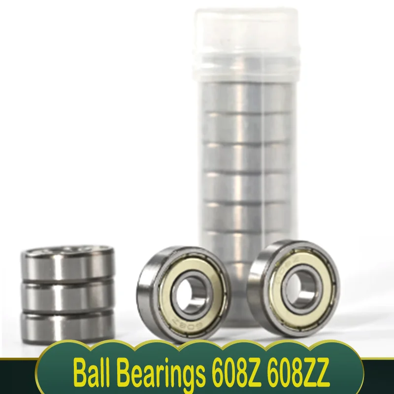 

5/10/50pcs 608ZZ(608Z) Deep Groove Ball Bearing 8x22x7mm Double Shielded Miniature High-carbon Steel Single Row 608ZZ ABEC-7