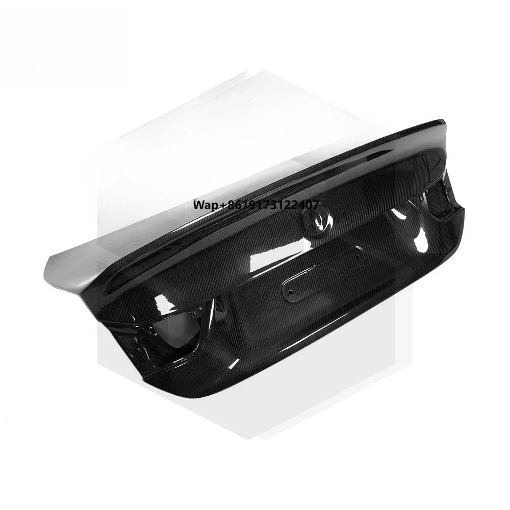 

Real Carbon Fiber CSL Style F82 M4 Trunk Lid Cover Kit for M4 F82 4 Series F32 420i 430i 440i Luggage Trunk Tail Lid Cover
