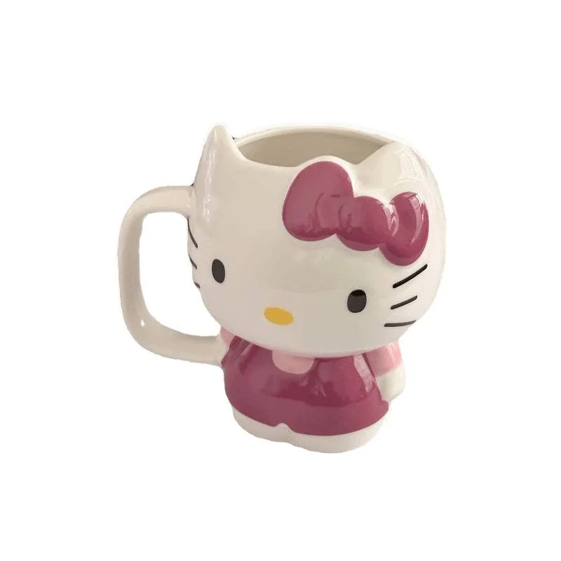 New Sanrio Hello Kitty Mug Kawaii Practical Large Capacity Creative Ceramic Water Cup Ins Korean Cartoon Anime Girlfriend Gift ﻿ - view 5