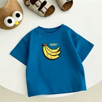 T-shirt pour enfants, vêtements décontractés à la mode, imprimés, à manches courtes, col rond, chemise fine pour bébés garçons et filles 4