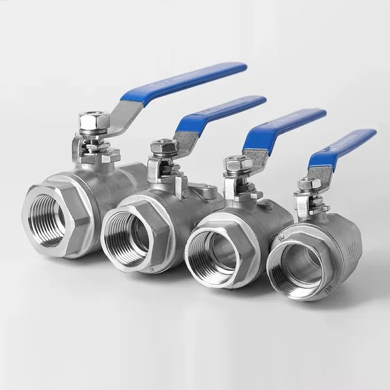 Magnetventil 304 Stainless Steel Two Piece Ball Valve 1/4 3/8 1/2\ Wasser und Dampf — Detail 1