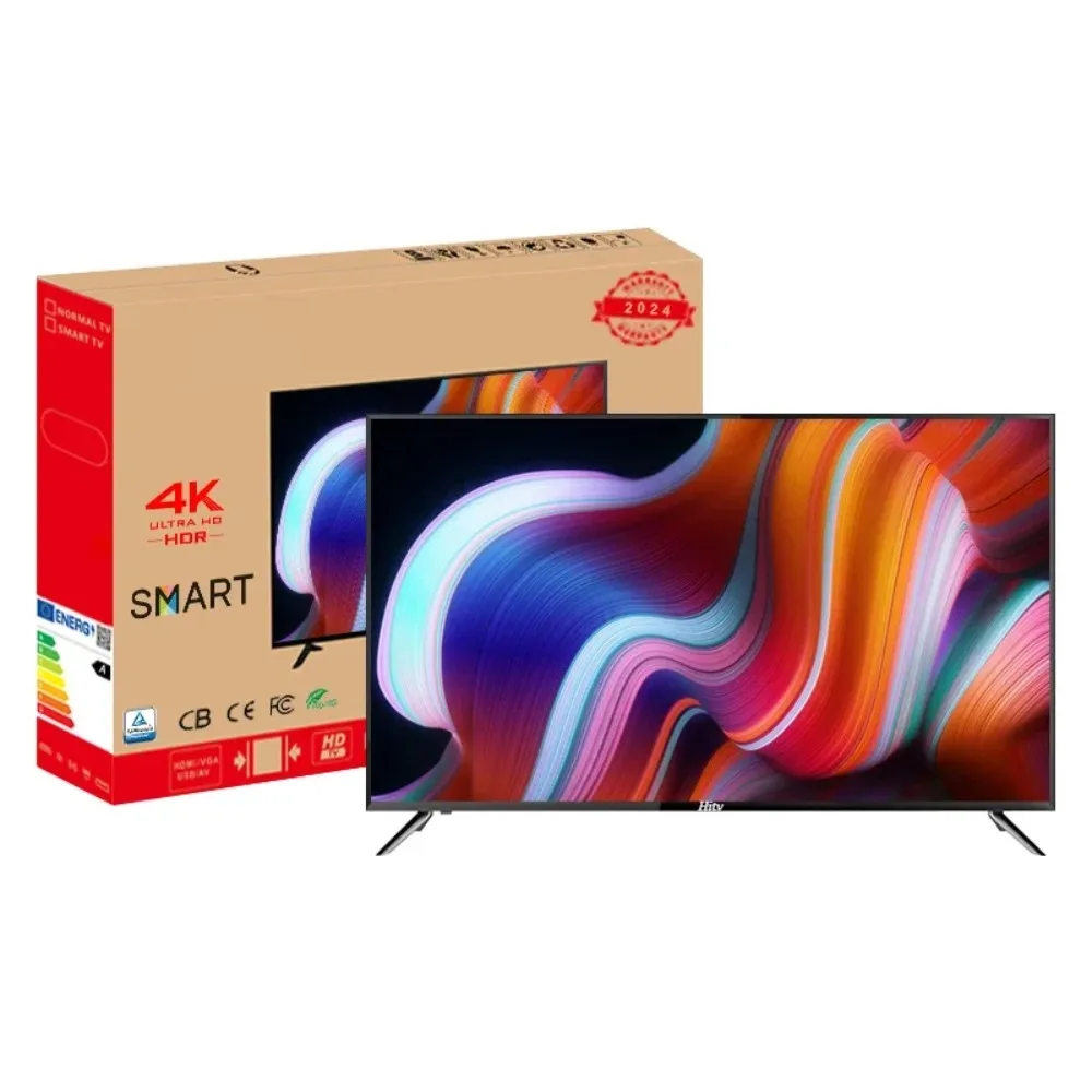 Smart Android LED TV 43 50 55  Inch 4K UHD WiFi HDR Dolby Home Hotel KTV Television