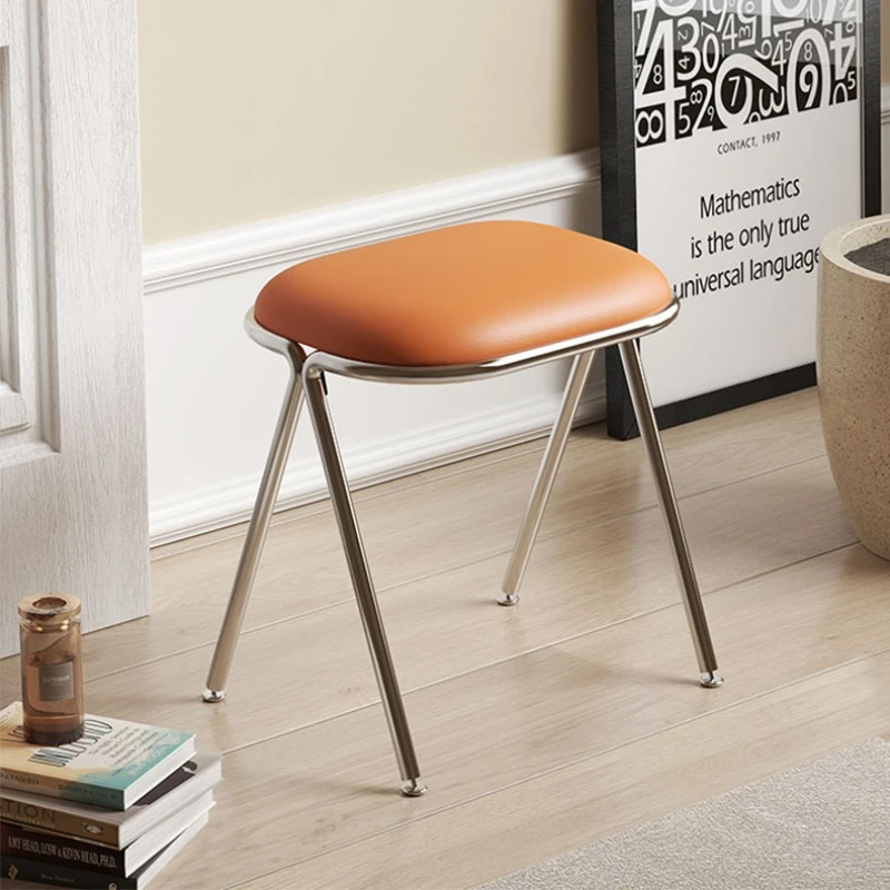 

Makeup stool household girls bedroom dresser chair small apartment not tired soft bag furniture dressing stool