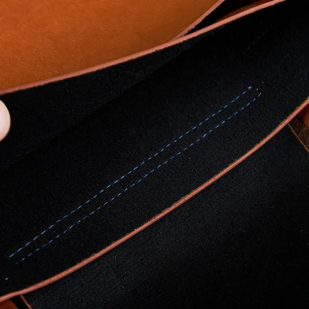 

Large Capacity A4 Leather Document Bag Magnetic Button Thickened Waterproof Laptop Cases Portable Lightweight