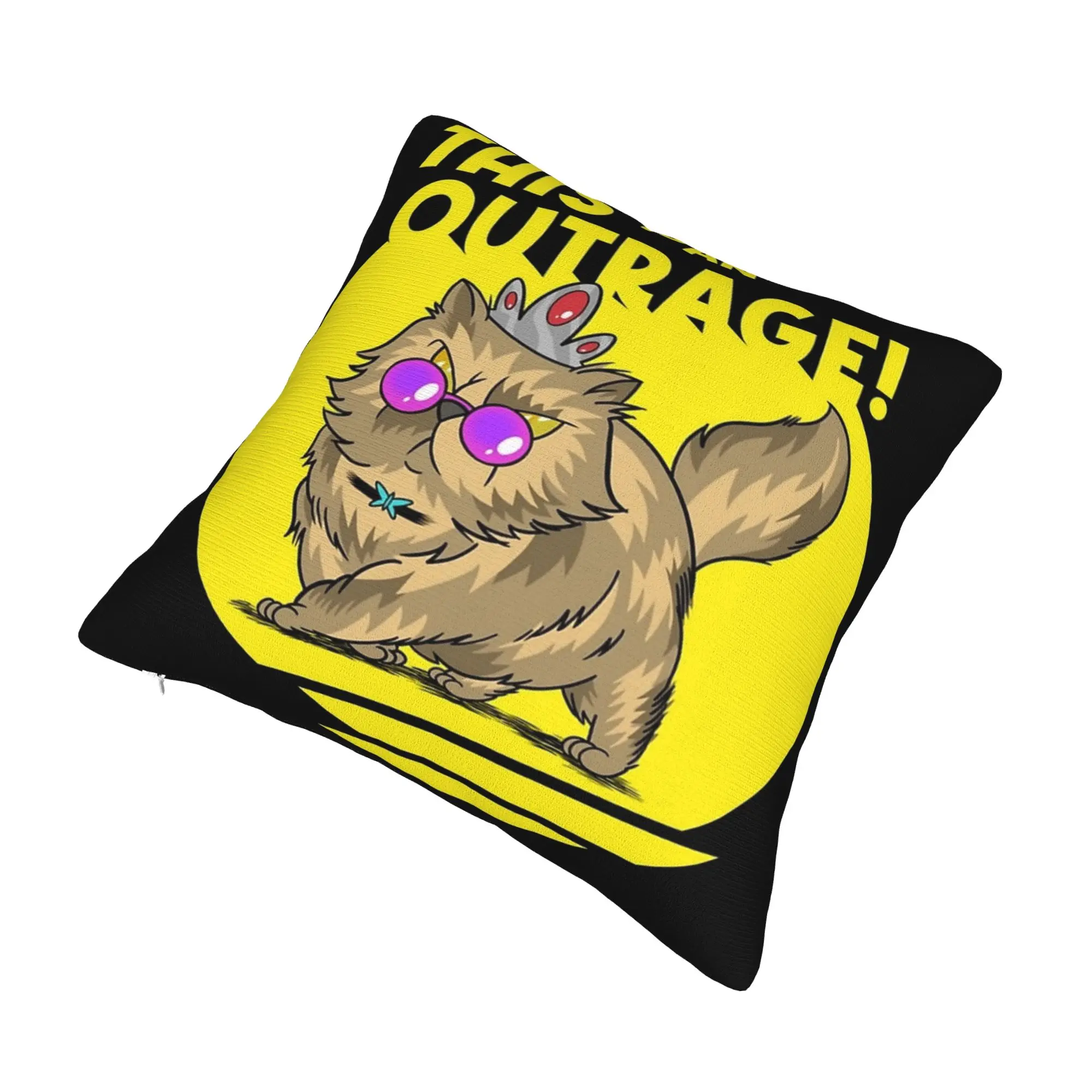 This Is An Outrage Princess Donut Cat  Pillowcase Product Printed Cushion Cover Decoration  Pillow Case Cover Home Multi-Size