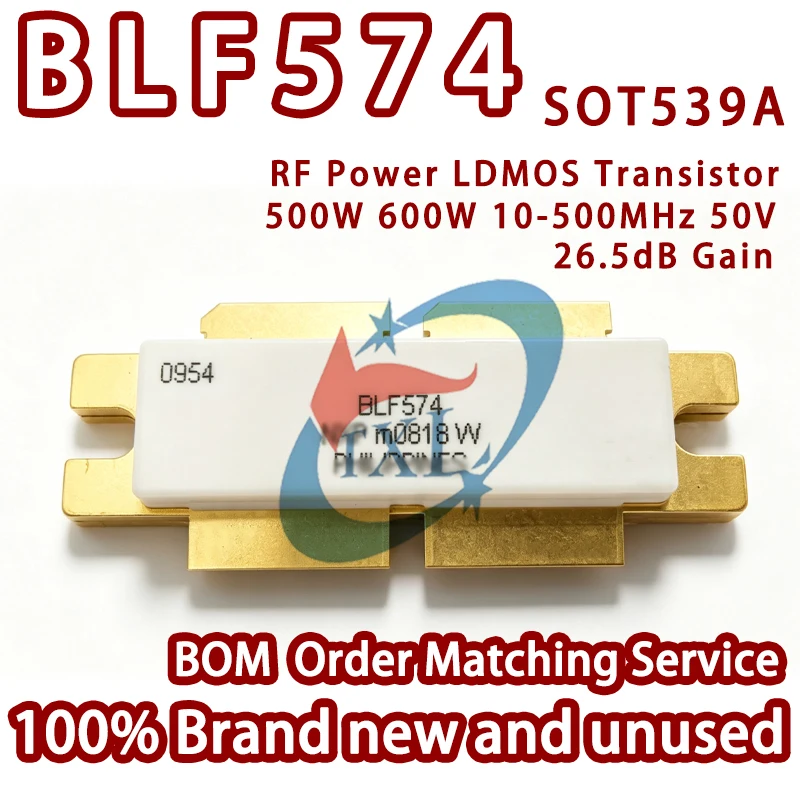 100% Brand New-NXP/AMPLEON BLF574 RF Power LDMOS Transistor 500W 600W 10-500MHz 50V 26.5dB Gain HF VHF UHF Broadband Amplifier
