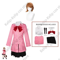 Anime Game Persona 3: Dancing Moon Night Yukari Takeba Cosplay Costume P3 Lovely Pink JK Uniform Woman Carnival Halloween Suit