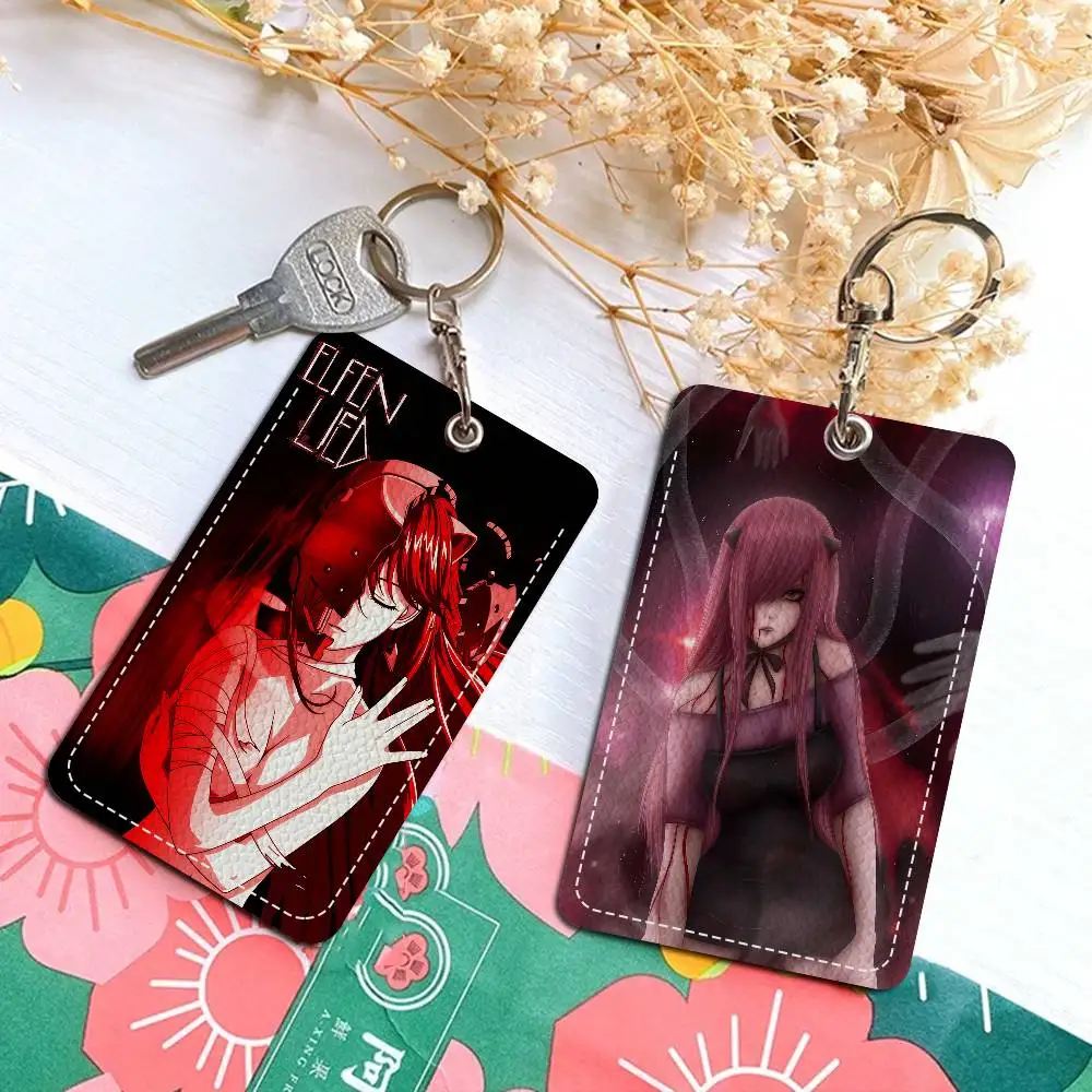 

Science Fiction, Healing Comic E-Elfen Lied Keychain With Access Card Holder, Bus Pass & Meal Card ID Bank Card Protective Case