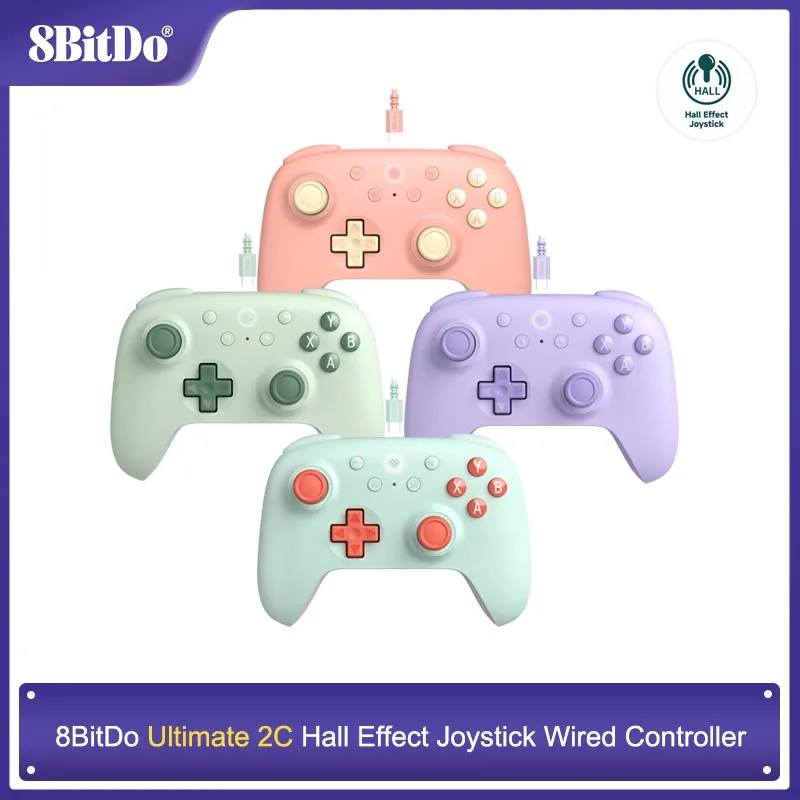 

8BitDo New Ultimate 2C Wired Gaming Controller for PC, Windows 10, 11, Raspberry Pi, Android Gamepad Accessories