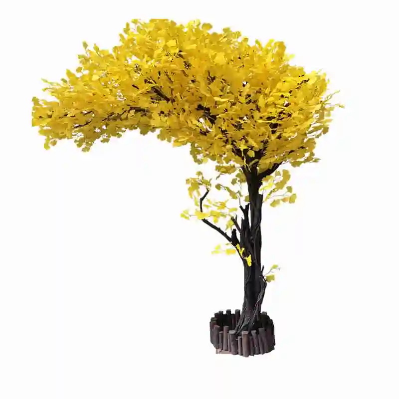 

Simulation ginkgo tree indoor living room stage shooting decoration