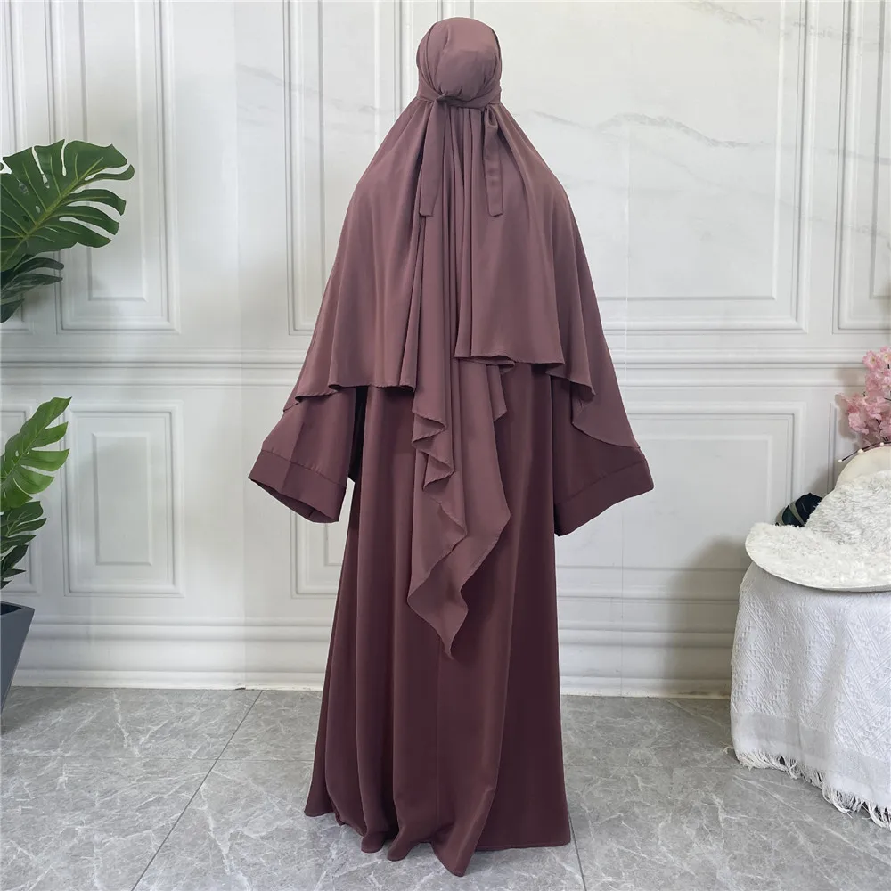 

Khimar Islamic Women Prayer Garment Overhead Headdress Burqa Muslim Tops Hijab Scarf Turkey Dubai Niqab Nikab Headscarf Abaya