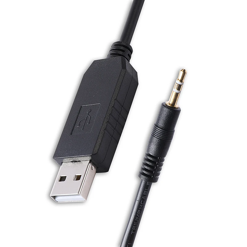 Câble de programmation USB CP2102, série RS232 à prise TRS 2.5mm, pour ICOM IC-2820H IC-80AD ID-31A ID-51A ID-51E ID-880H OPC-2218