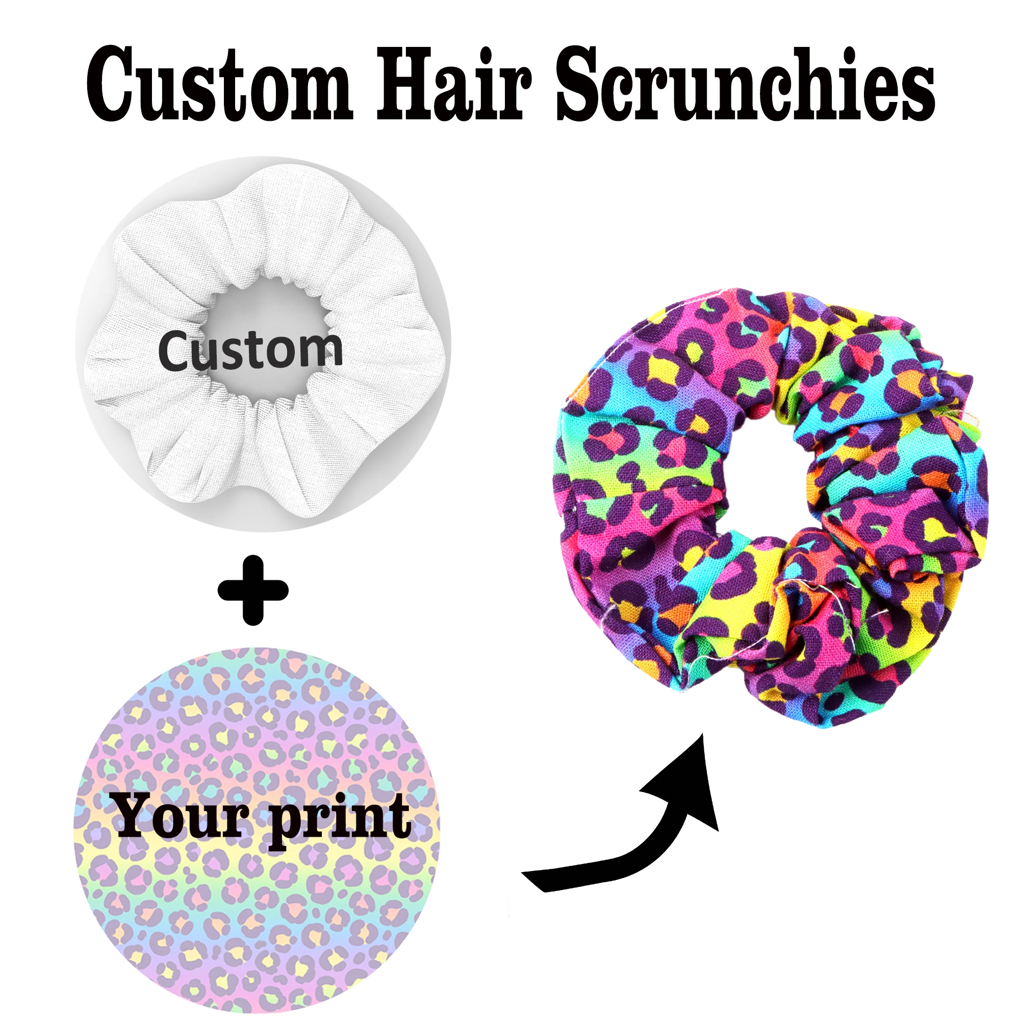 Custom Your order for Hair Scrunchies DIY accessories 500pcs