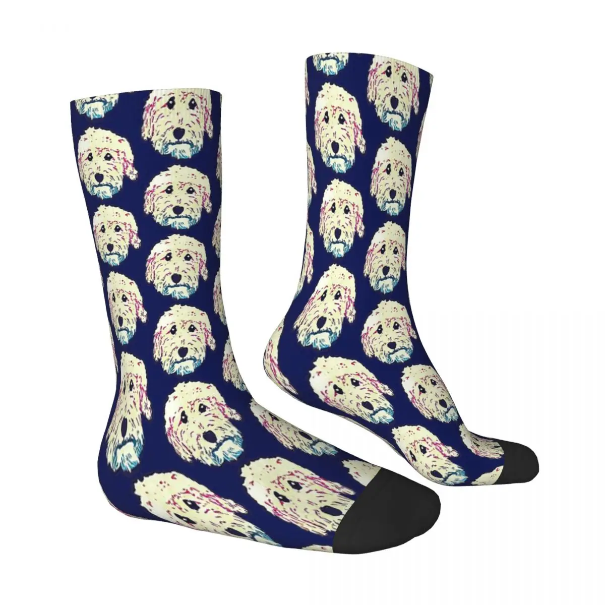 Goldendoodle Adorable Doodle Labradoodle Labradoodles Labrador Dog Doge Socks Male Mens Women Summer Stockings Printed