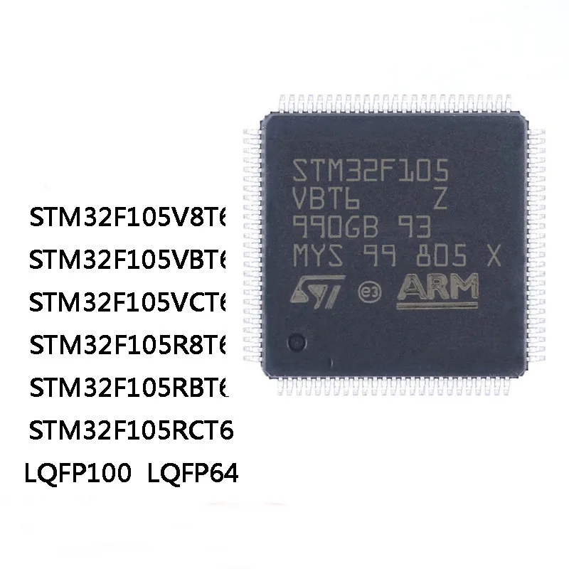 STM32F105V8T6 STM32F105VBT6 STM32F105VCT6 STM32F105R8T632F105RBT6 STM32F105RCT6 LQFP64 LQFP100 IC Chip In Stock Wholesale