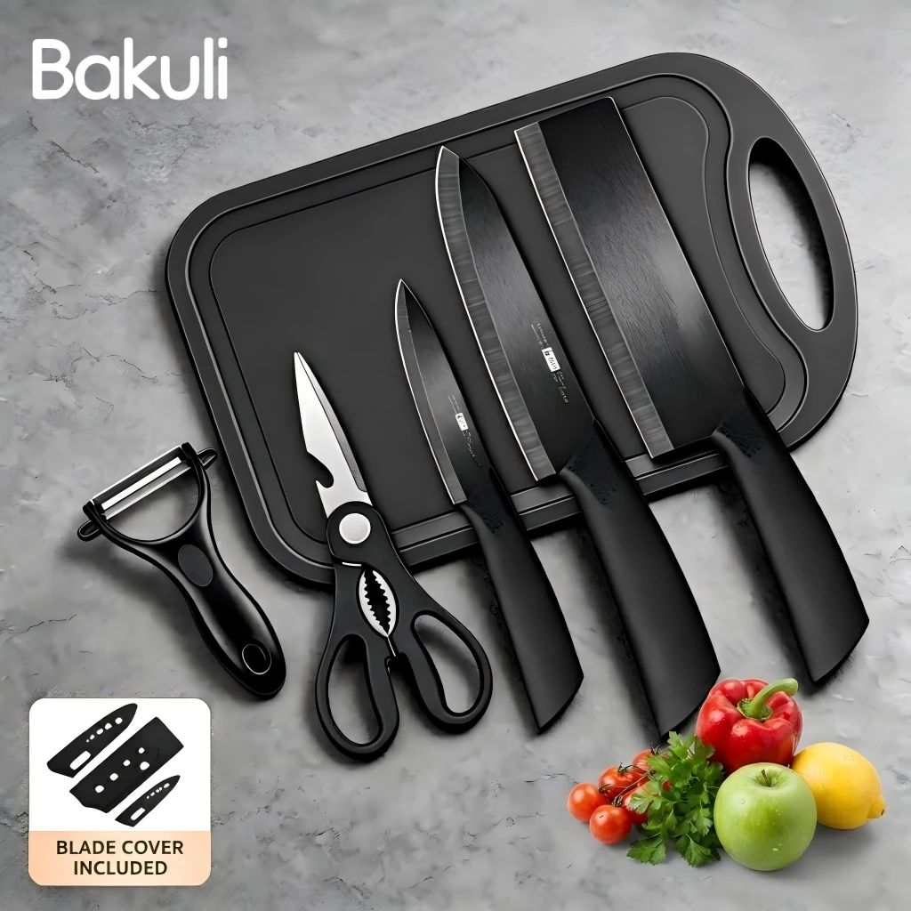 5pcs Ceramic Knife Set Stainless Steel Chef Knife Household Kitchen Knives Fruit Peeler and Scissors Cooking Utensils Set